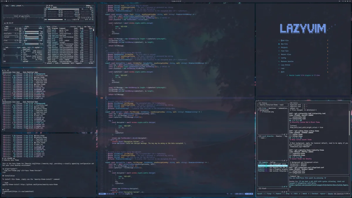 Aura desktop screenshot