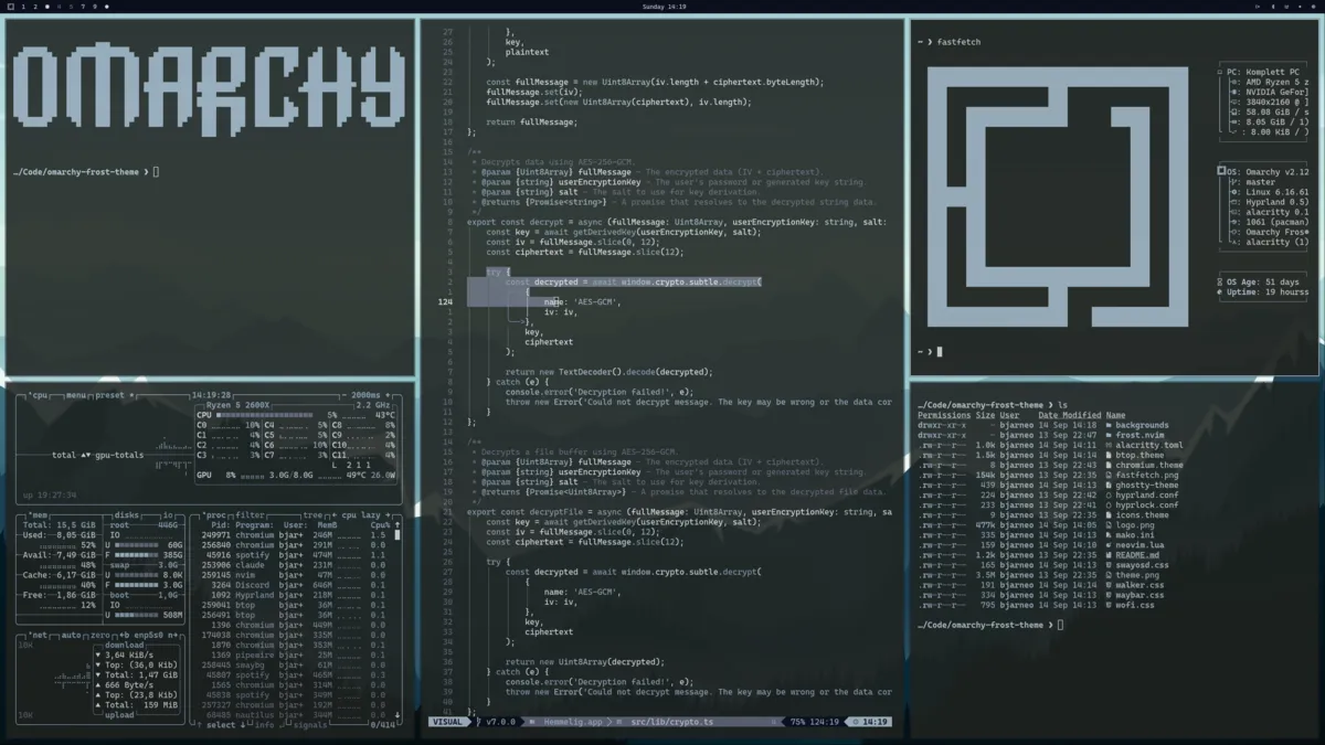 Frost desktop screenshot from the author’s repository