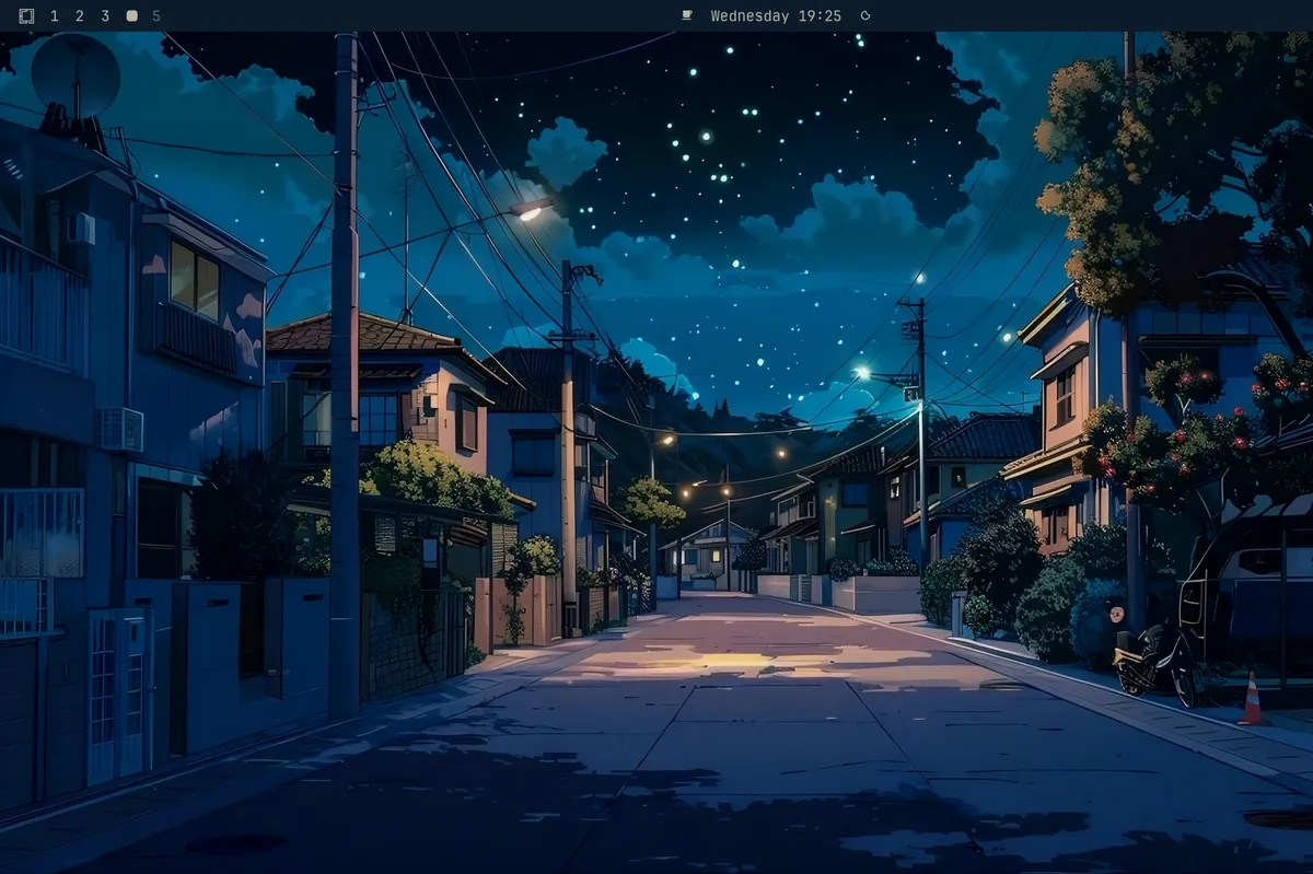 Japan Night desktop screenshot from the author’s repository