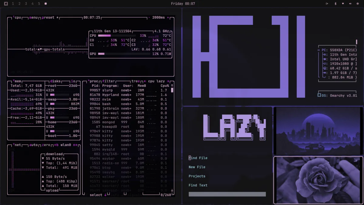 Purplewave desktop screenshot from the author’s repository