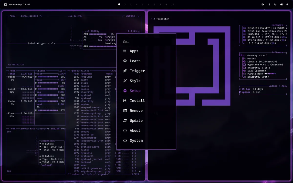 Purple Moon desktop screenshot from the author’s repository