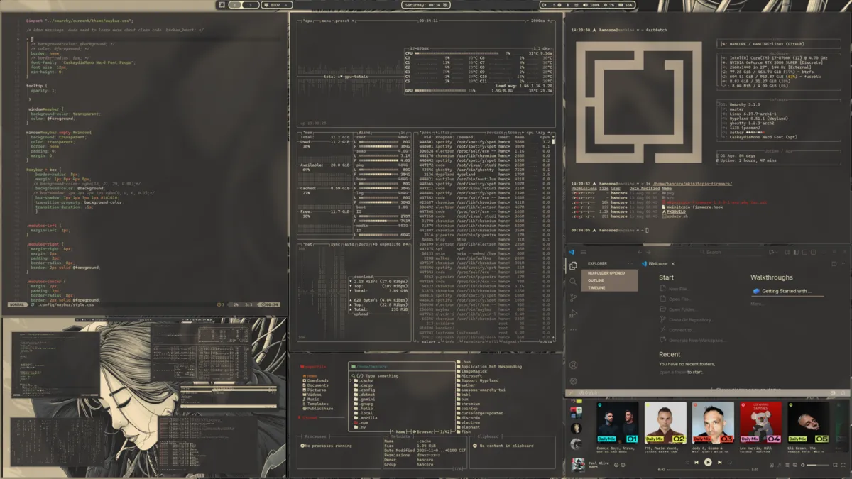 Mechanoonna desktop screenshot from the author’s repository