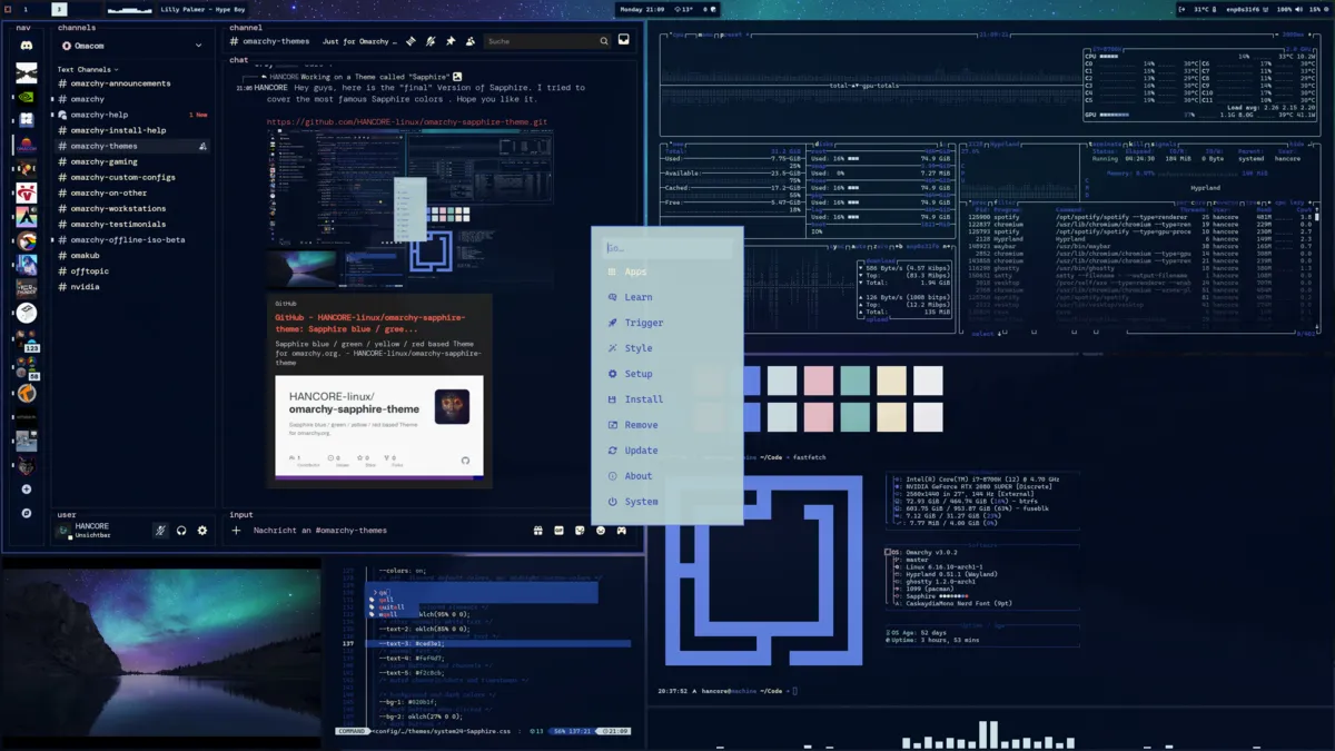 Sapphire desktop screenshot from the author’s repository