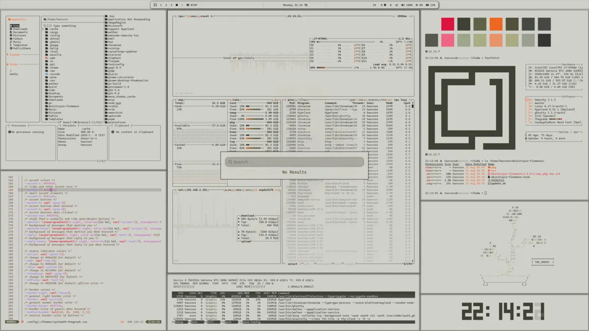 The Greek desktop screenshot from the author’s repository