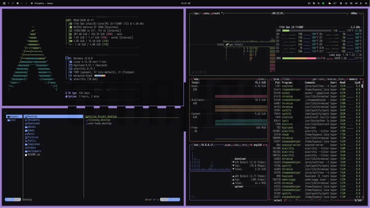 Pandora desktop screenshot from the author’s repository