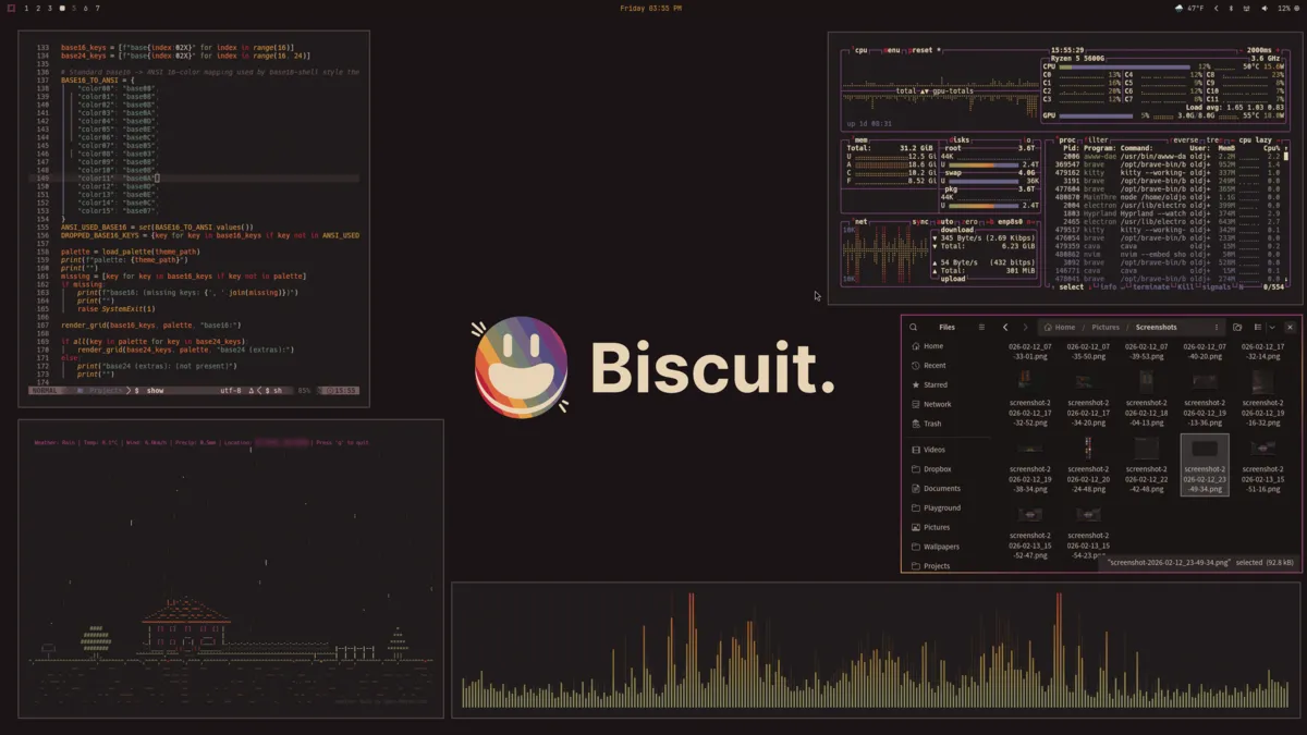 Biscuit de Mar Dark desktop screenshot