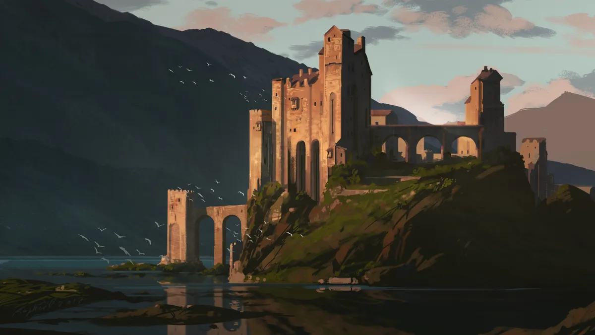 Castle On A Lake desktop screenshot from the author’s repository