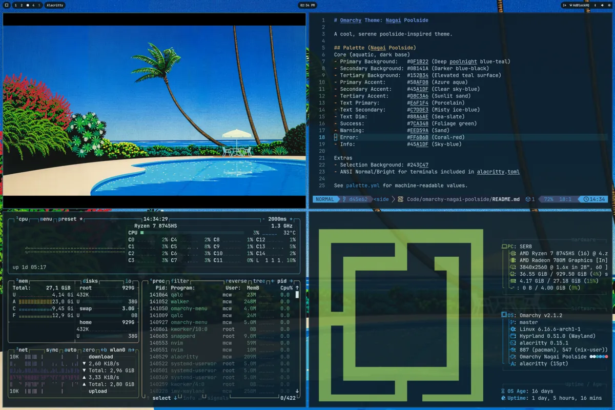 Nagai Poolside desktop screenshot from the author’s repository