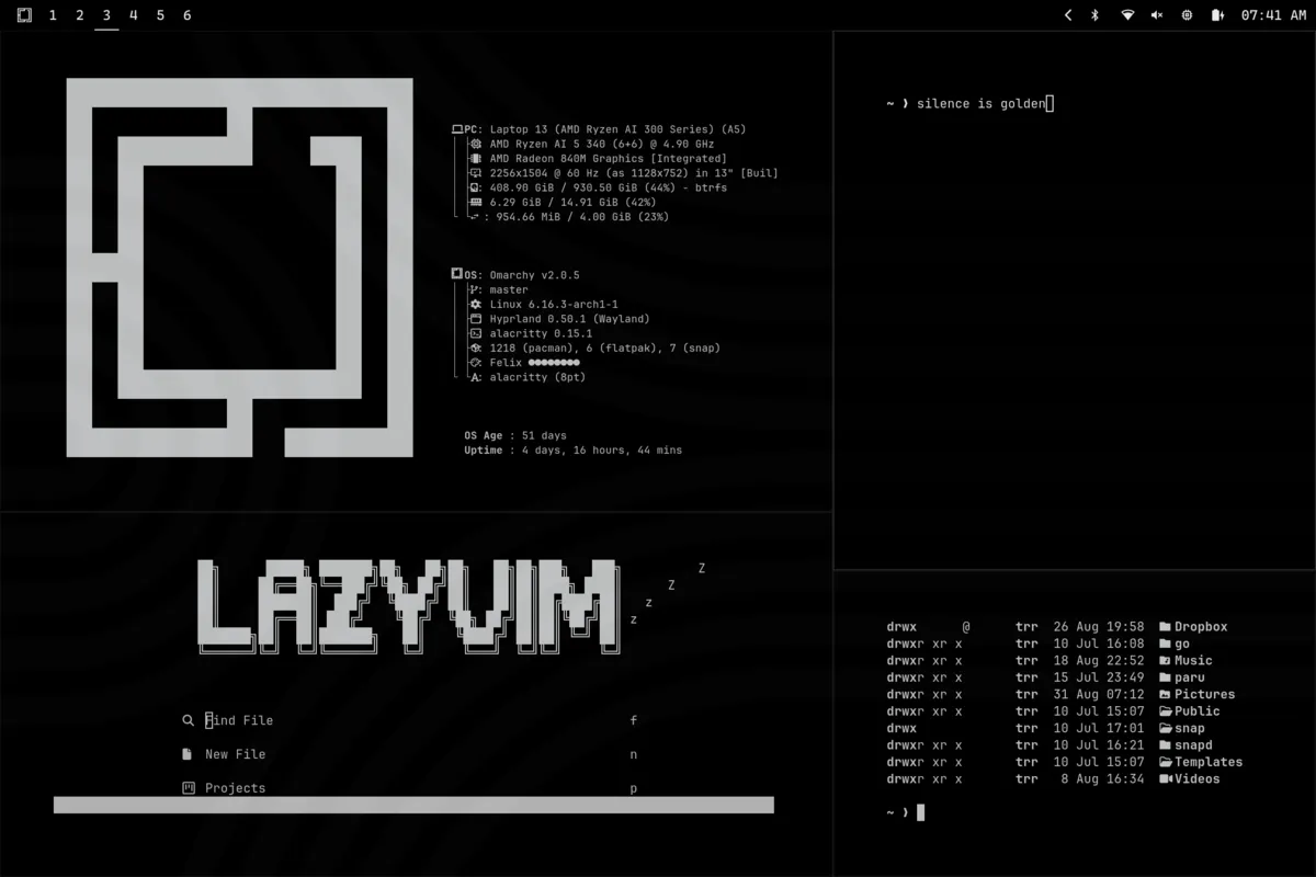 Felix desktop screenshot from the author’s repository