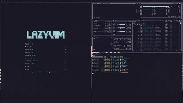 Rose Pine Dark desktop screenshot
