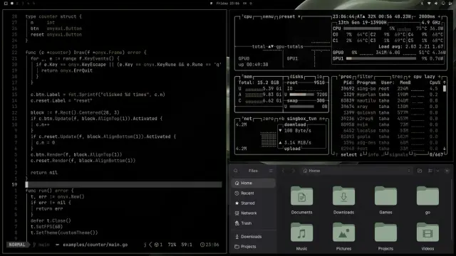 Noir desktop screenshot
