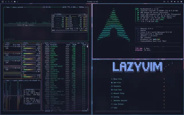 Arc Blueberry desktop screenshot